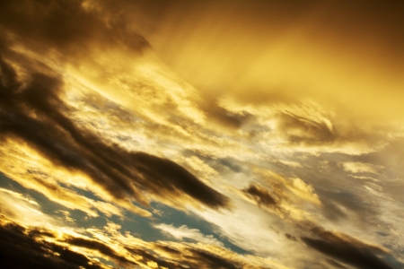 golden sunsetの写真素材