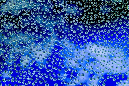 Background of water drops on glass