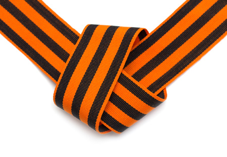 St. George ribbon isolated on whiteの写真素材