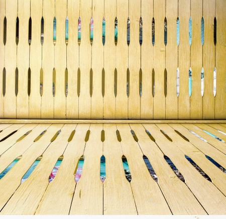 wood texture room backgroundの写真素材