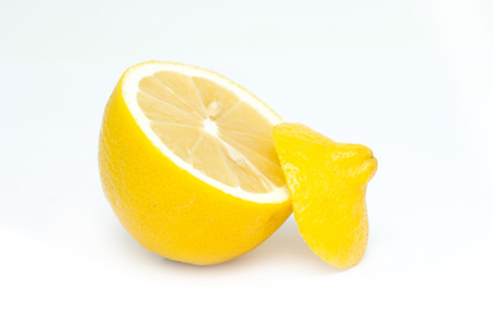lemon on a white background