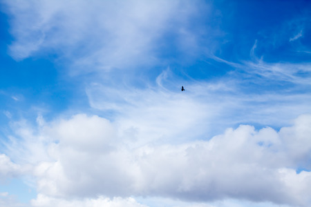 blue sky cloudsの写真素材