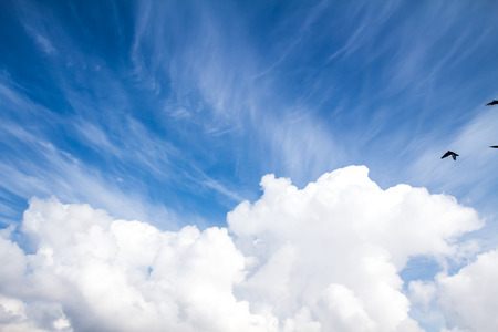 blue sky cloudsの写真素材