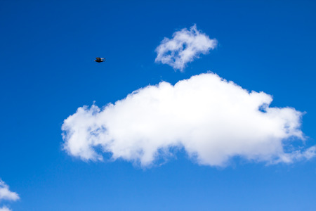 blue sky cloudsの写真素材