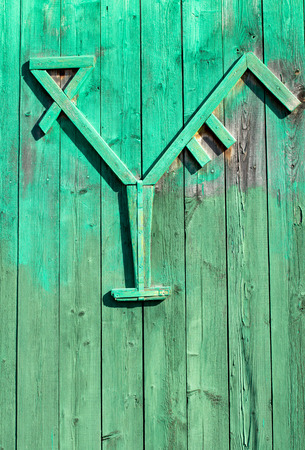 wooden fence panelsの写真素材