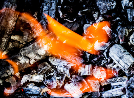 abstract background burning coalsの写真素材