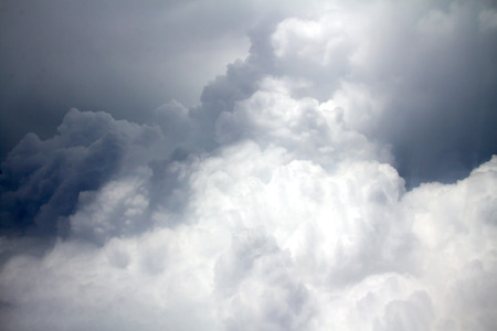 Clouds, a view from airplane window