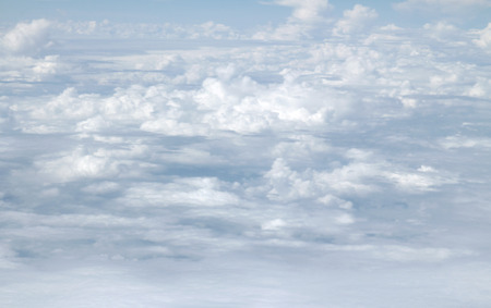 Clouds, a view from airplane window
