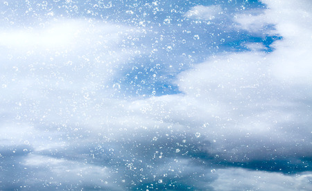 drops of water sky cloudsの写真素材