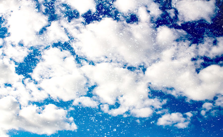 drops of water sky cloudsの写真素材