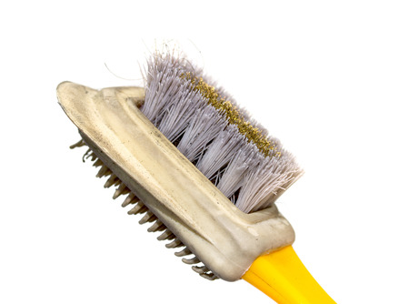 old brush for shoe soles