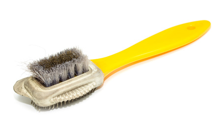 old brush for shoe solesの写真素材