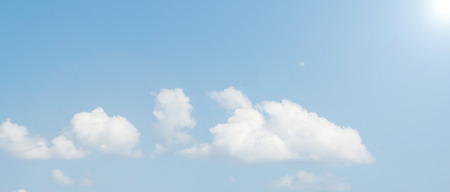 Cloudy sky with bright sunshine