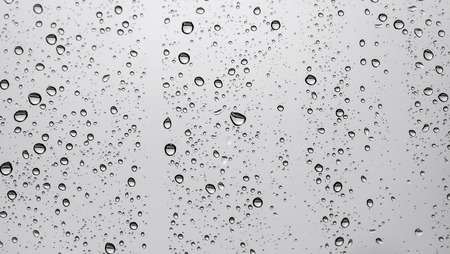 raindrops on window glass, backgroundの写真素材