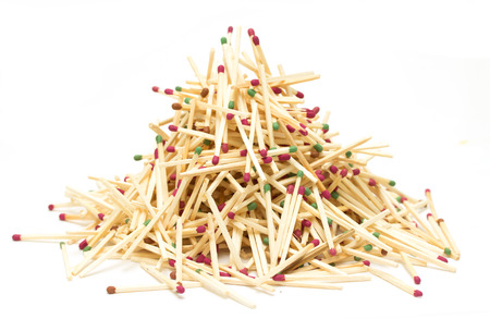 wooden matchesの写真素材