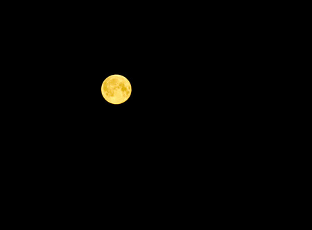round moon on a black backgroundの写真素材