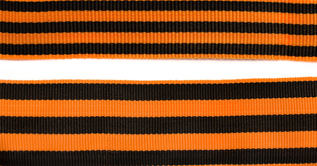 St. George ribbon isolated on whiteの写真素材