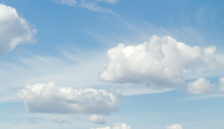 Clouds in the blue sky