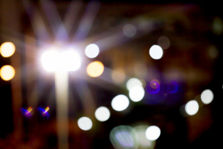 Night colorful blurred bokeh