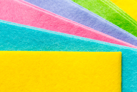 terry towels of different colors backgroundの写真素材