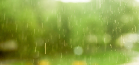 Rain on the street blurred の写真素材