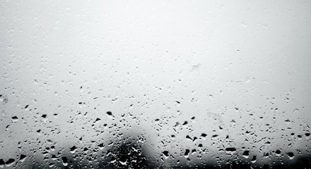 Drops on the window springの写真素材