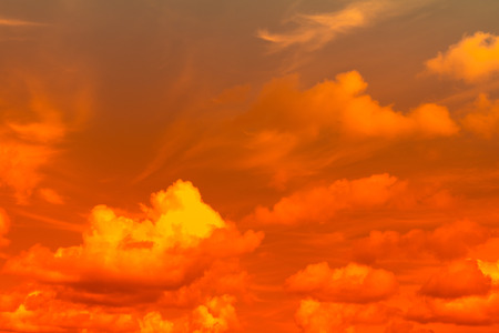 Fiery  sky. Beautiful sky