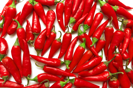 Red hot pepper big pile