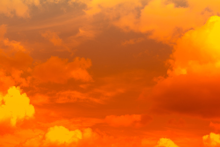 Fiery  sky. Beautiful sky