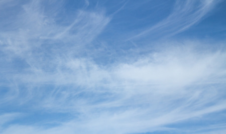 cirrus clouds in the blue sky background