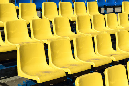 bench seating, yellow