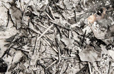 ash from the paper matches the backgroundの写真素材