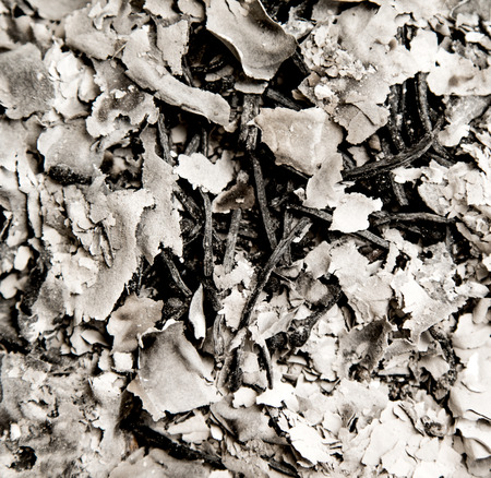 ash from the paper matches the backgroundの写真素材