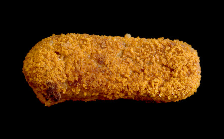 Chicken nuggets on dark gray backgroundの写真素材