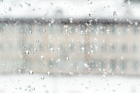 raindrops close up
