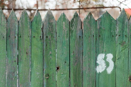 house number plaque with numbersの写真素材