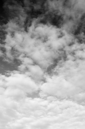 black and white cloudy