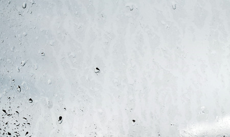 Drops of rain on the window