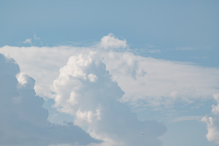white clouds in the blue sky