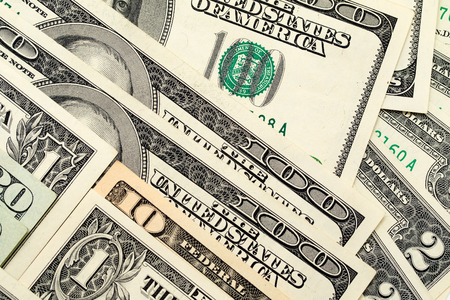 US dollars, paper notes