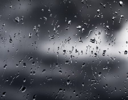 Drops of rain on the windowの写真素材