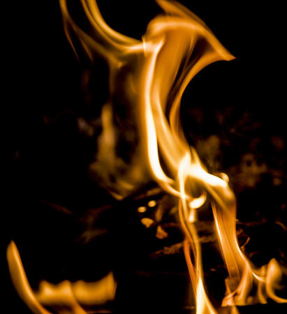 flame of fire, bright backgroundの写真素材