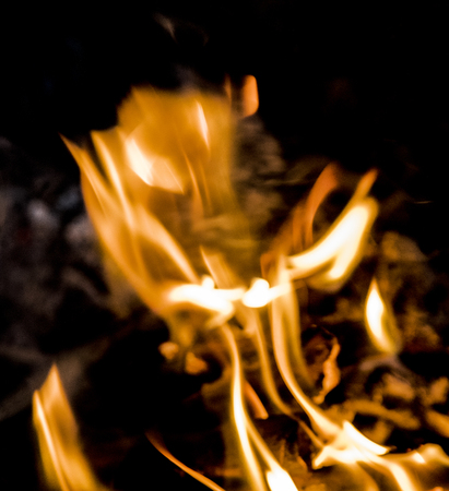 flame of fire, bright background