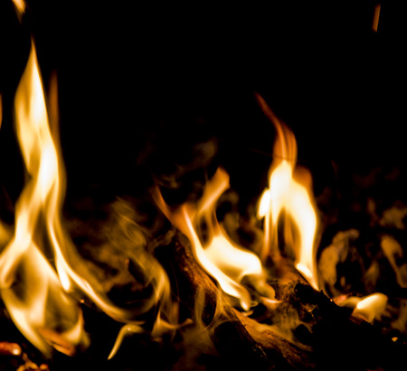 flame of fire, bright background