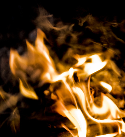 flame of fire, bright background