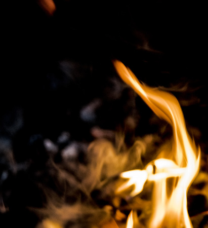 flame of fire, bright backgroundの写真素材