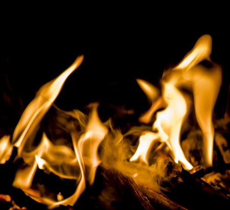 flame of fire, bright background
