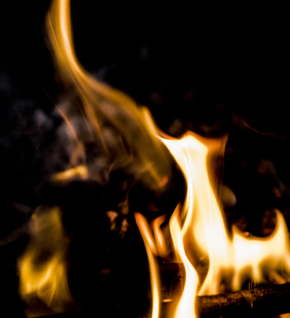 flame of fire, bright background