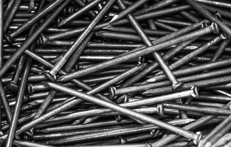 many nails backgroundの写真素材