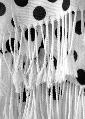fringe on fabrics, woolの写真素材
